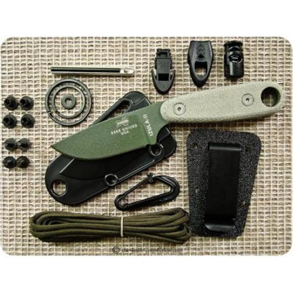 Couteau De Survie ESEE Izula II OD + Kit Carbone 1095 Manche Micarta OD Green Made In USA ESIZ2ODKIT - Free Shipping 3 Couteau De Survie ESEE Izula II OD + Kit Carbone 1095 Manche Micarta OD Green Made In USA ESIZ2ODKIT - Free Shipping